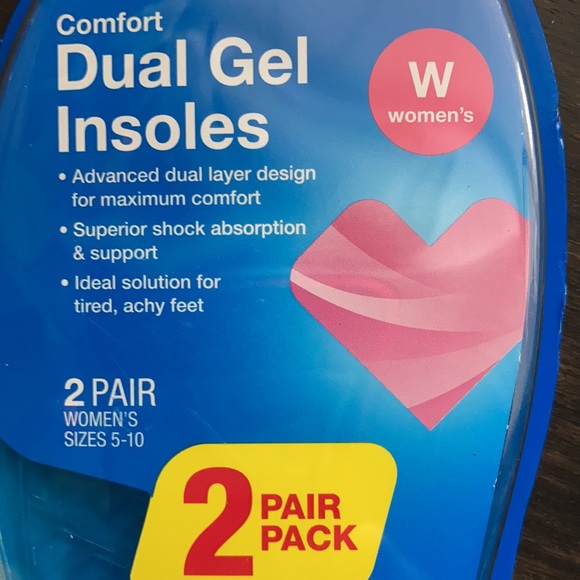 Comfort Dual Gel Insoles (2 pair) - Picture 2 of 5